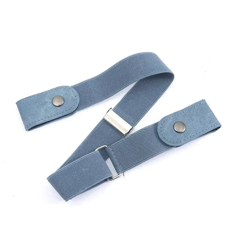 Canvas Adjustable Elastic Waist Band Invisible Belt Buckle-Free Belts